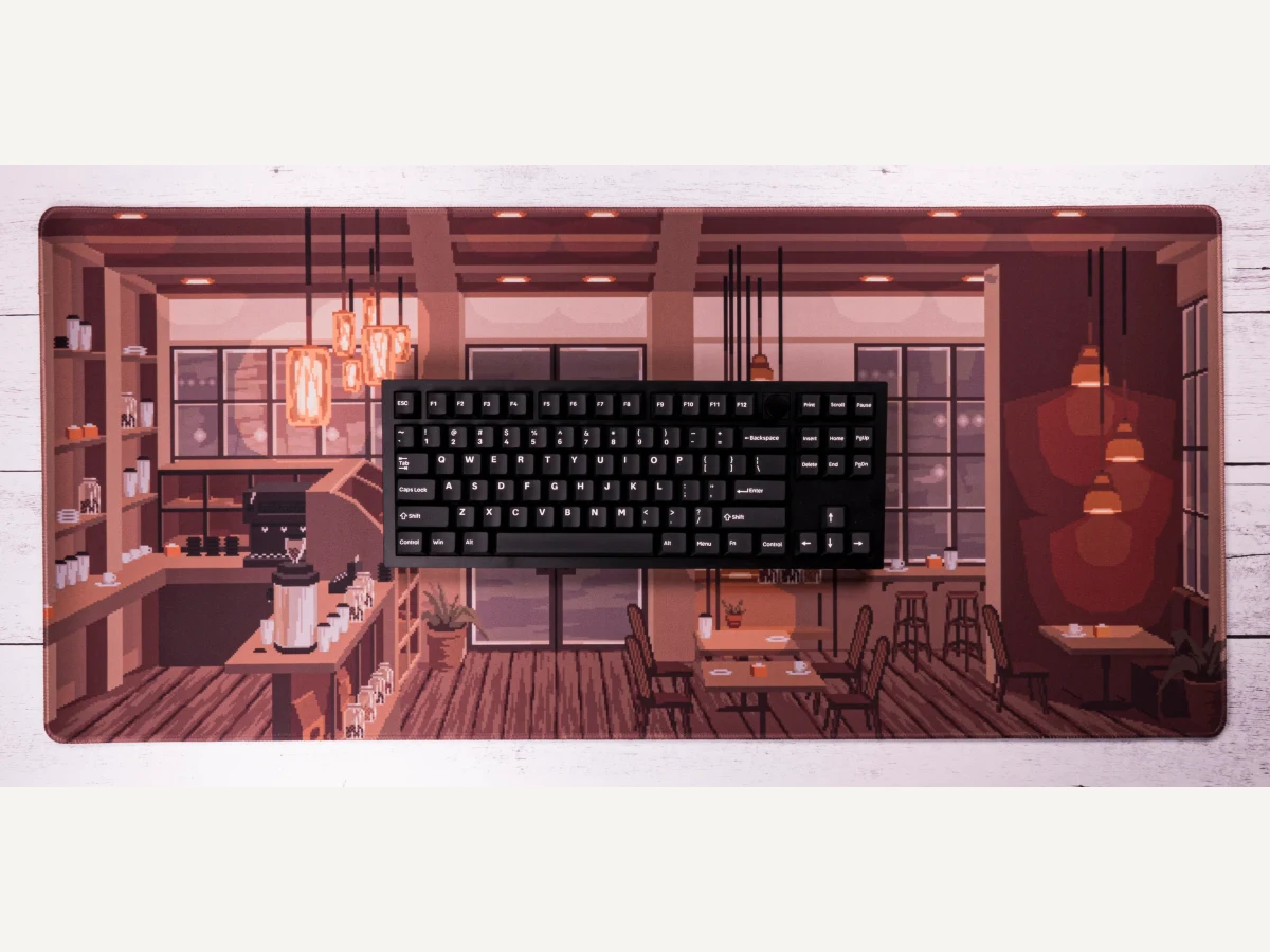 Crimson Console Desk Mat product photo.