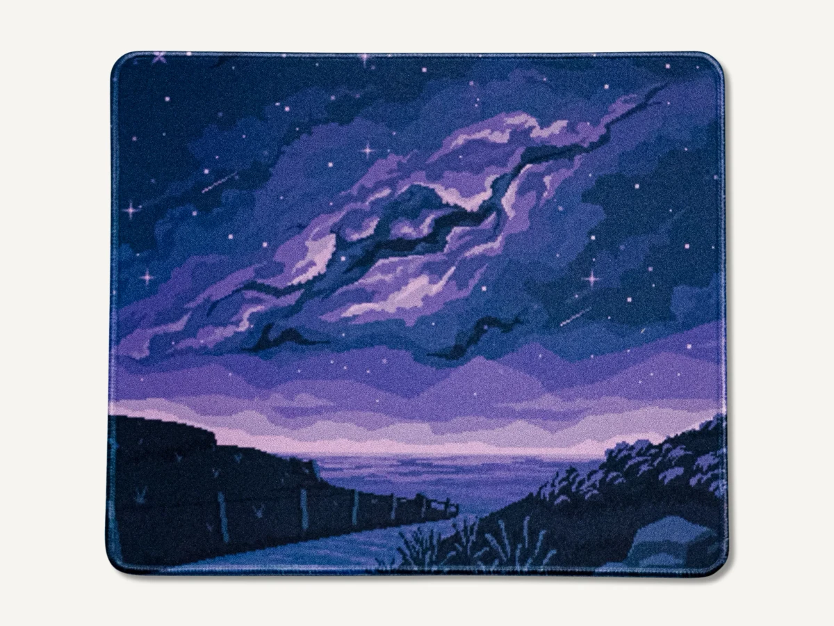 Raster Rain Desk Mat product photo.