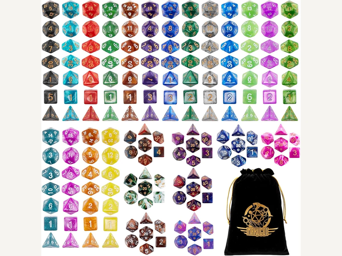 Seven-Piece Dice Set product photo.